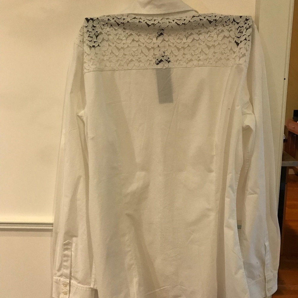 Banana Republic White Tailored Shirt